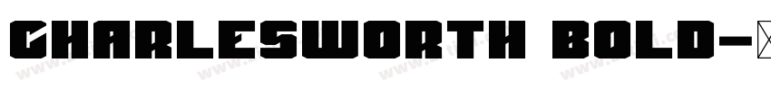 Charlesworth Bold字体转换